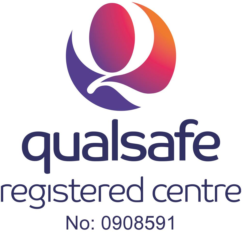 Qualsafe-registered centre badge for ADAPT Security & Medical